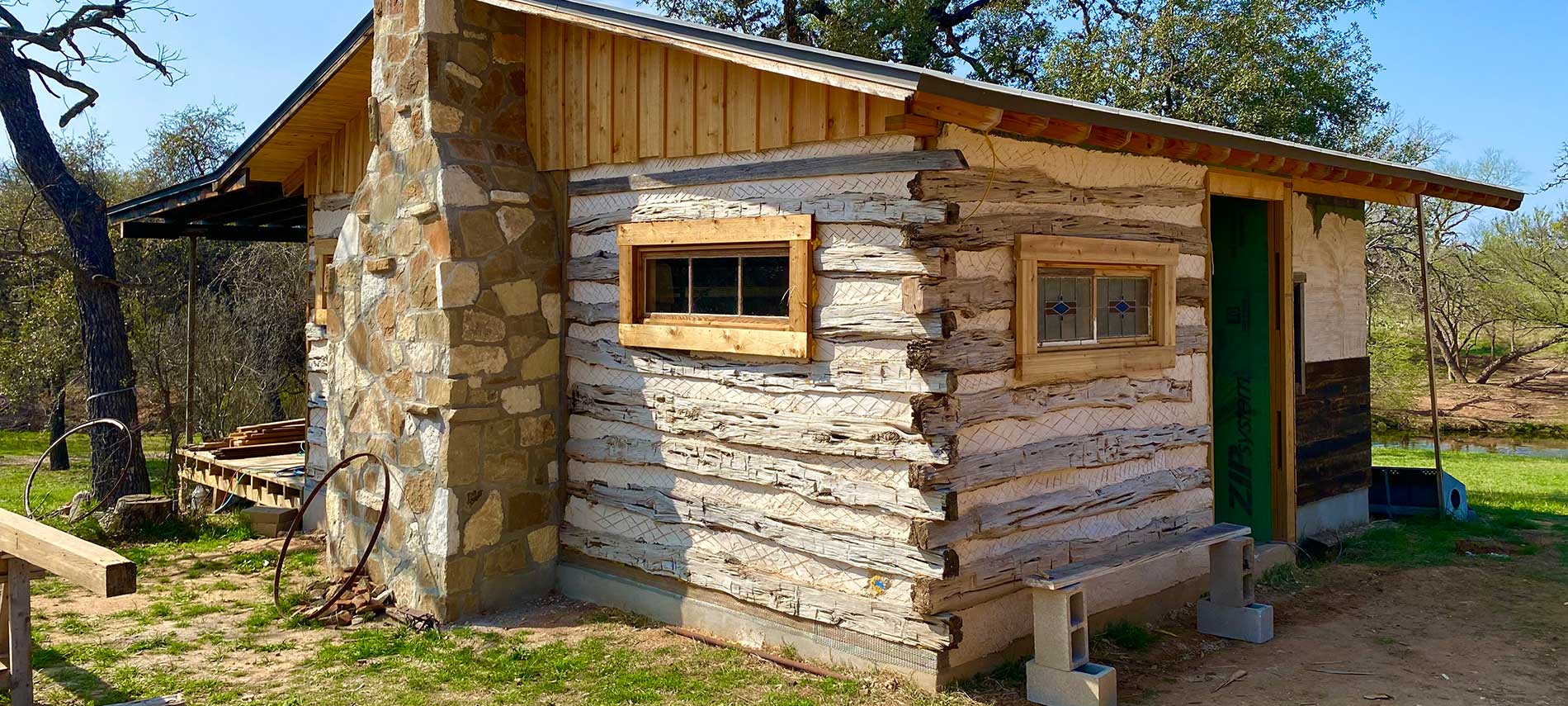 Swiss Log Cabins in Fredericksburg Texas